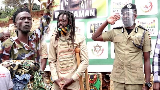 Buchaman and crew handover military attires to police