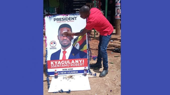 Bobi Wine supporters