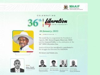 MAAIF Celebrating 36 Years of NRM Leadership